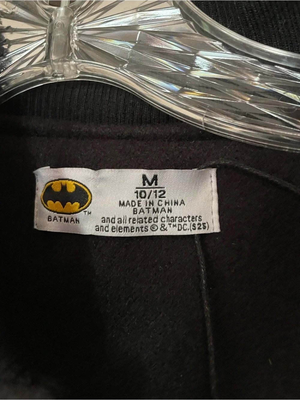 AWESOME Batman DARK KNIGHT black & Red Kids' Varsity Jacket boys 10/12 C&TM DC